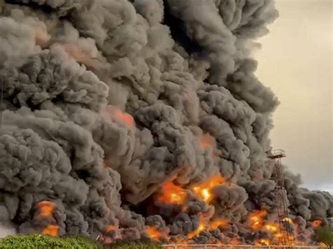 Ukraine's drones set oil depot in Russia's Rostov ablaze, Russian .